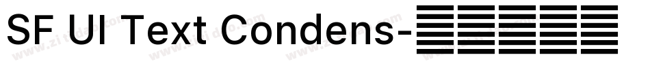 SF UI Text Condens字体转换